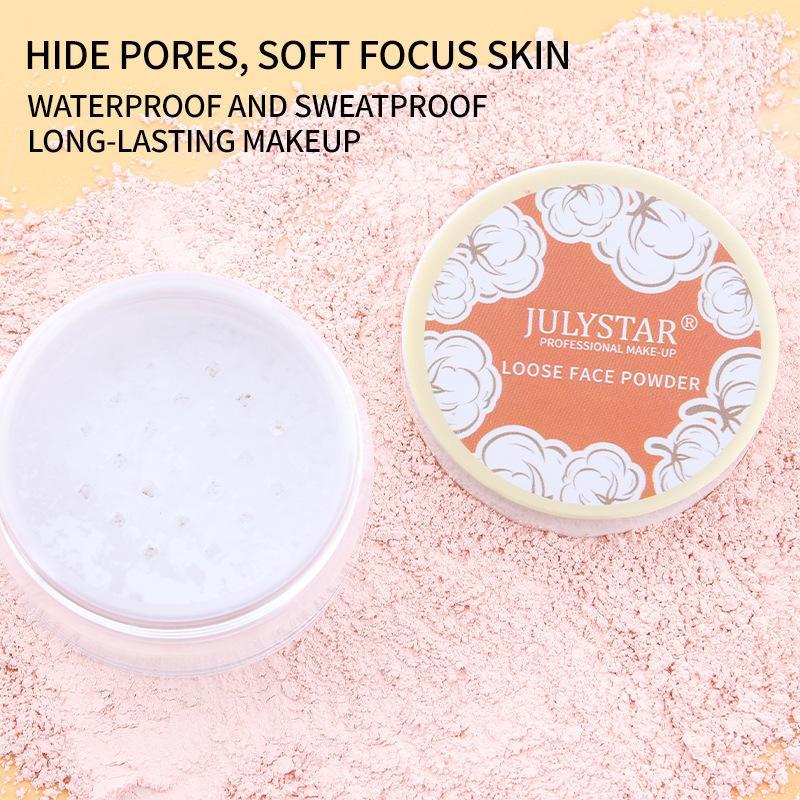 Long-wearing Loose Powder, Oil Control Matte Powder for All Occasions Makeup, Girls and Women, Face Makeup Accessories