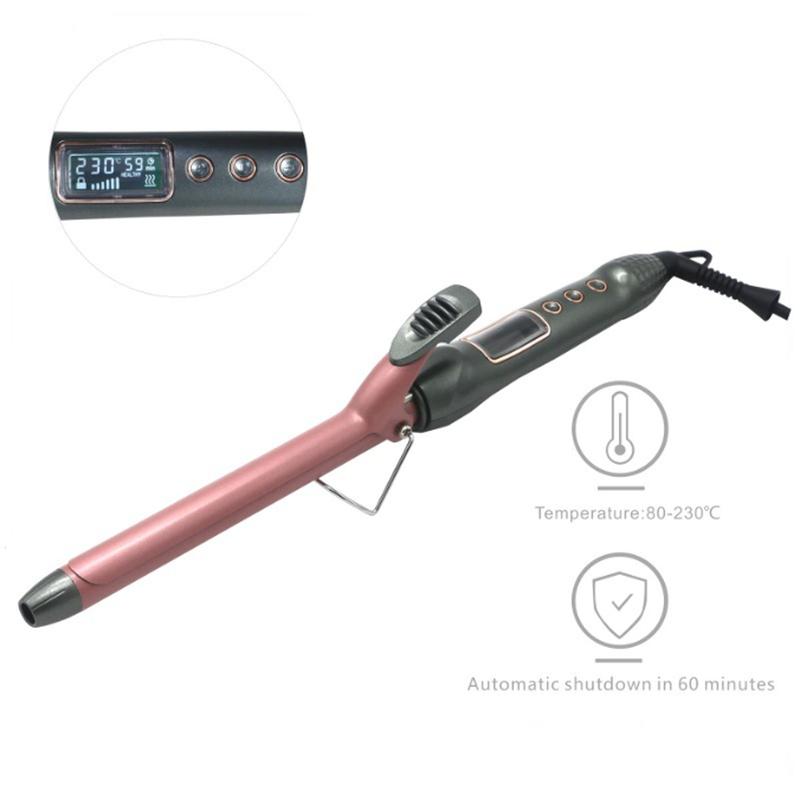 Curling iron, instant heating curling iron, with LED screen,  beach heating fast wave, portable , easy to use, quick styling, create professional beach wave curls