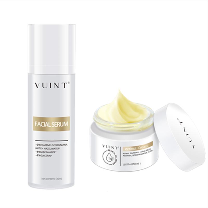 VUINT- Lighten dark spots-Facial Serum for+Retinol Cream for Face Combination pack Cream Fast Deep Cellular Absorption Day or Night Cream for Firming