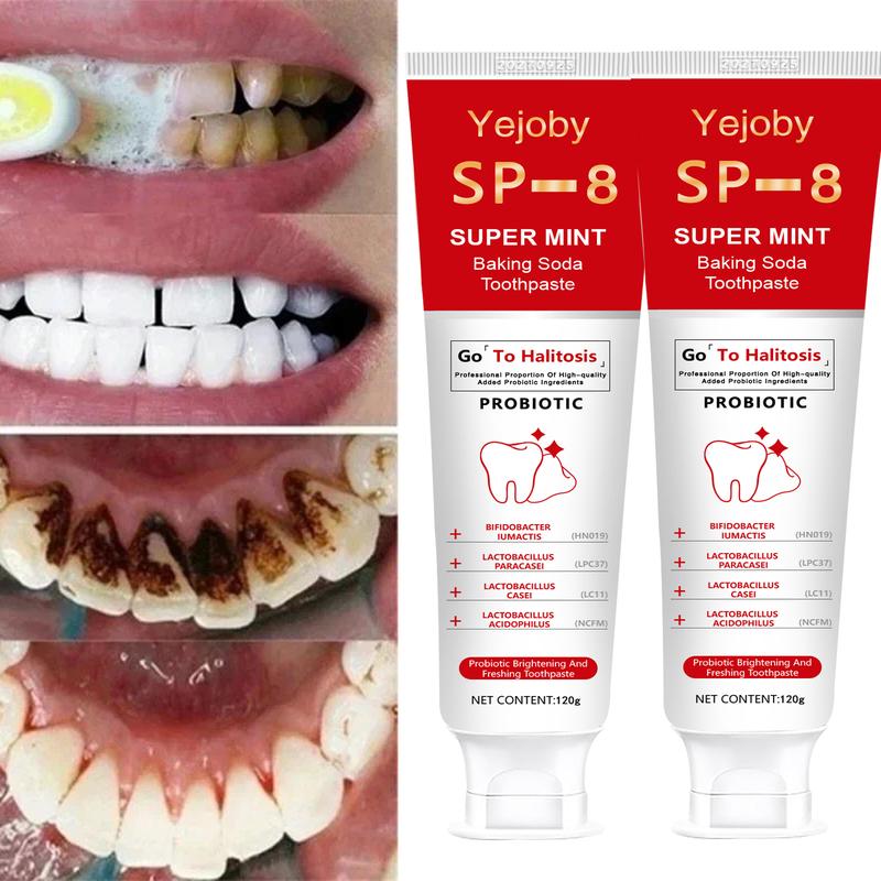 Probiotic Toothpaste, Free of Fluoride, Hydroxyapatite, Anti plaque, Oral Health Management triple whitening,SP-8,SP-6,SP8,SP6