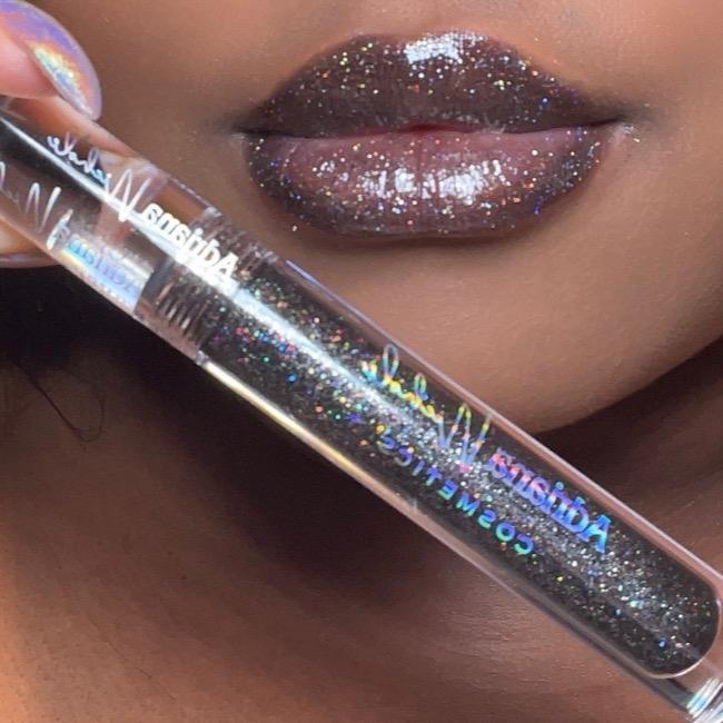 NEW Adriana Nichole Cosmetics Hydrating Holographic Lipgloss ethereal eyes Lipstick Makeup Glossy Hydrate Moisturizer