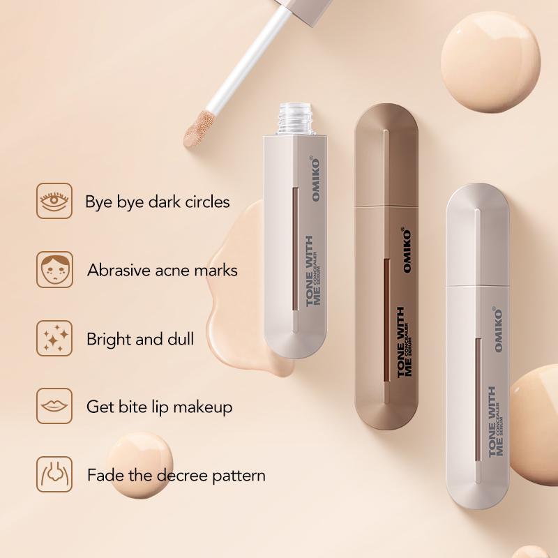 Long Lasting Natural Brightening Concealer, Full Coverage Flawless Makeup Cream, Lightweight Concealer Stick, Makeup Product for Women & Girls