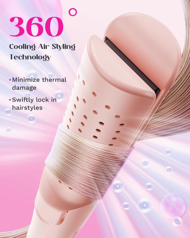 Wavytalk Airflow Styler 360° Cooling Air Hair Curler and Straightener 2 in 1