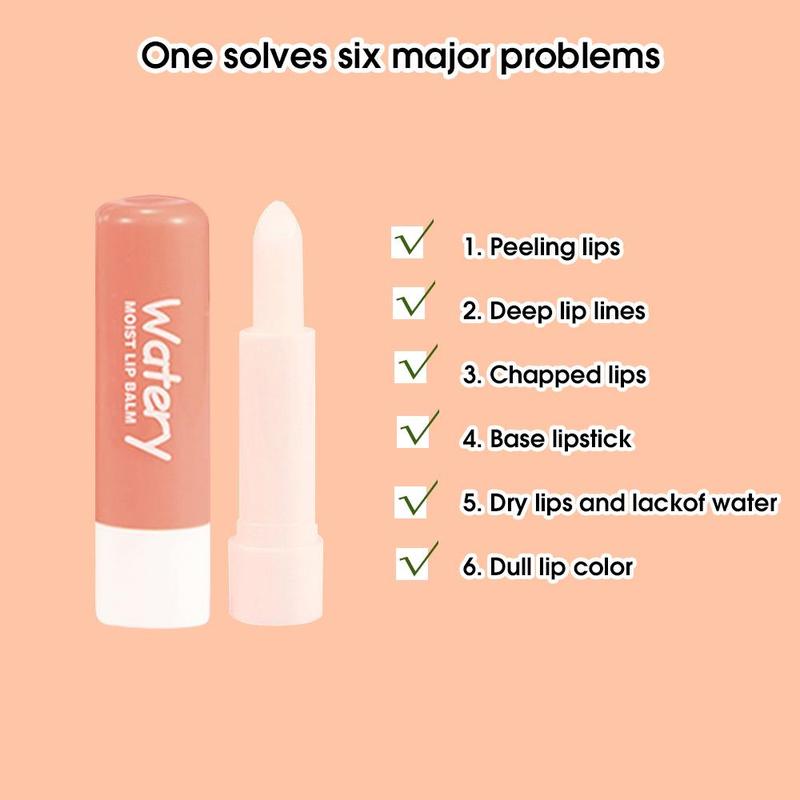 Peach Moisturizing Hand & Lip Care Set, 2 Counts set Long-lasting Anti-cracking Fruit Flavored Lip Balm & Hydrating Hand Cream, Skincare Product For Daily Use, Summer Gift