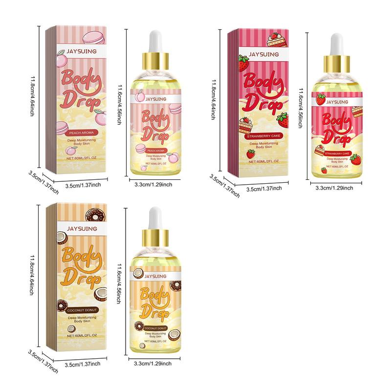 Body Care Oil Set, 3 Boxes Moisturizing Body Massage Oil, Hydrating Body Care Oil, Body Skin Care Product for Women & Men