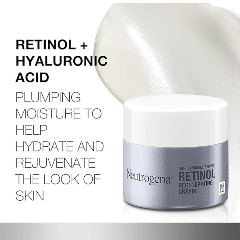 Neutrogena Rapid Wrinkle Repair Retinol Regenerating Cream, Fragrance-Free, 1.7 Oz Hyaluronic Hyaluronic Acid