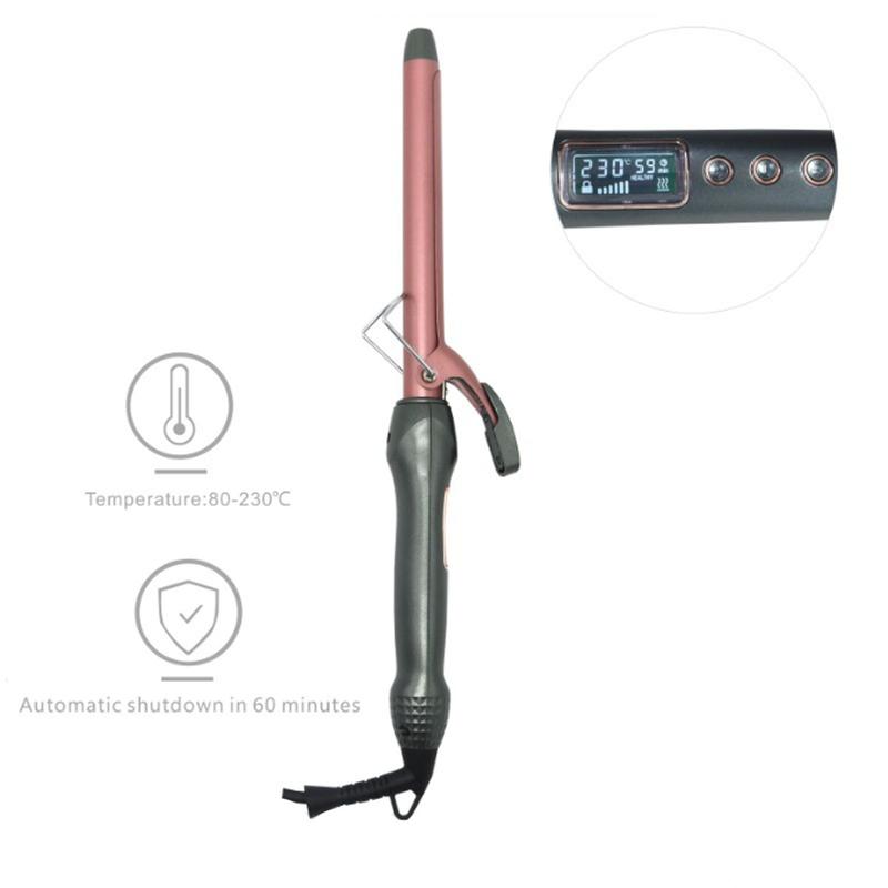 Curling iron, instant heating curling iron, with LED screen,  beach heating fast wave, portable , easy to use, quick styling, create professional beach wave curls