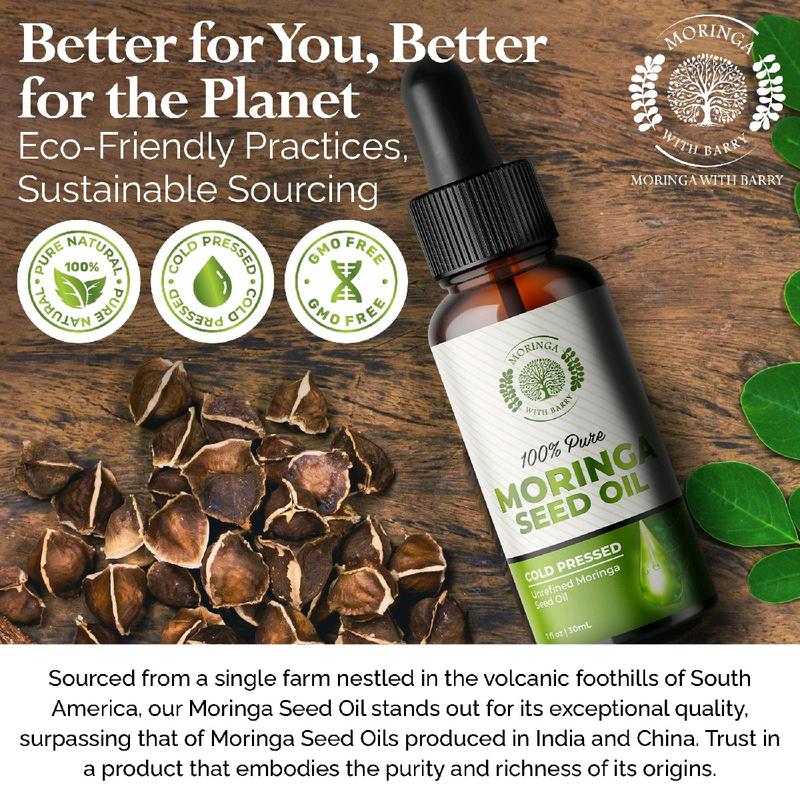 Pure Moringa Oil for Skin, Face, Hair and Nail Moisturizing - Skincare, Moisturizer - Skin Repair -  - Moringa Seed Oil - Moringa Tree Seed Oil Serums