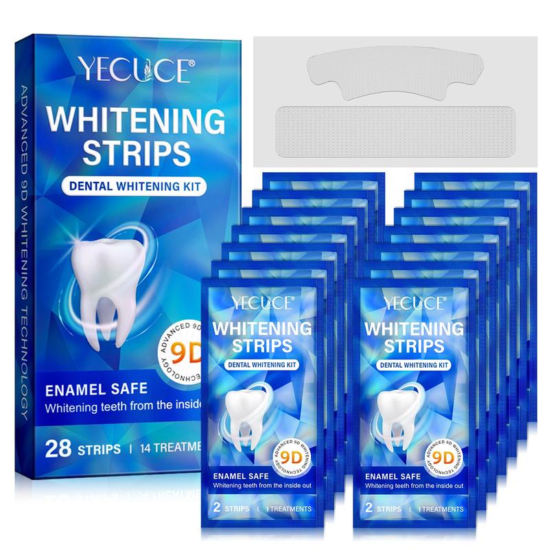 Teeth Whitening Kit, 2 Counts set Teeth Cleaning Kit Including Teeth Whitening Pen & Whitening Strips, Daily Use Oral Care Products, Dental