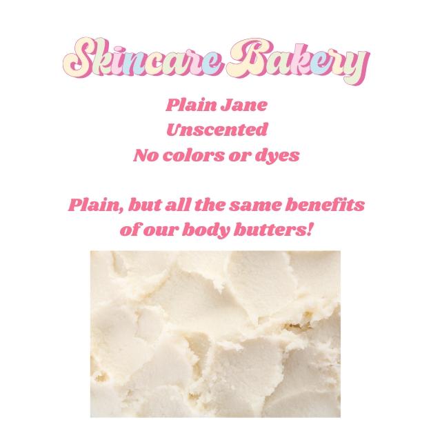 The Skincare Bakery Body Butter: Plain Jane Unsented