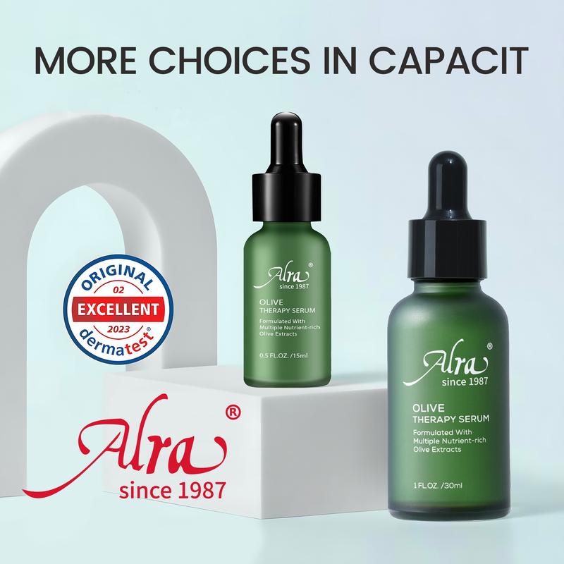 Alra Olive Facial Serum,Comfort Skincare Face Essence for Smoothening Acne Pimple Prone,Redness,Moisturizing and Oil Control,Gentle Skin Care Product