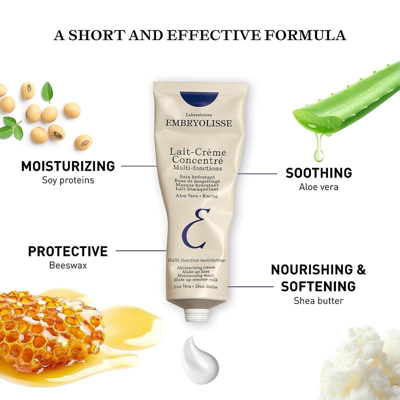 EMBRYOLISSE Lait Creme Concentre 2.54 fl.oz. Face Cream & Makeup Primer - Cream for Daily Skincare - Hydrating, Face Moisturizers for All Skin Types Comfort Moisture