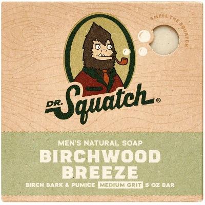 DR. SQUATCH Men's All Natural Bar Soap - Fresh Woodsy Scent - 5oz