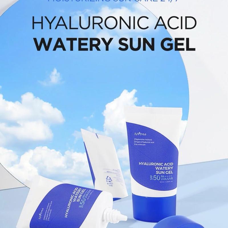 Instree Hyaluronic Acid Watery Sun Gel SPF50+ PA++++ 50ml  - Korean Sunscreen Comfort Skincare Facial Daily Sensitive