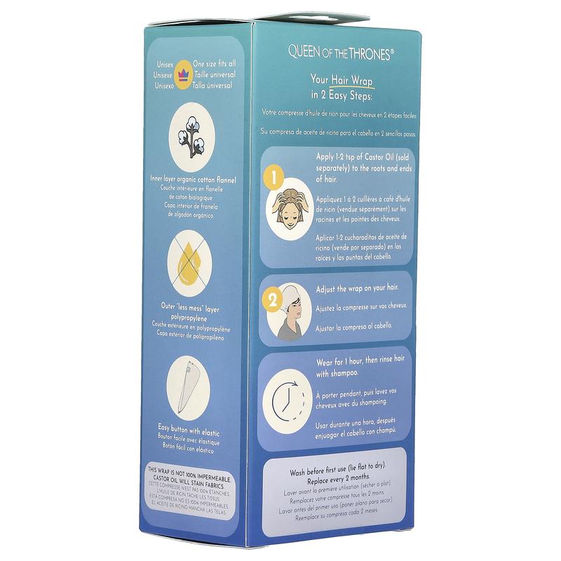 Queen of the Thrones Castor Oil Wrap, Hair , 1 Count