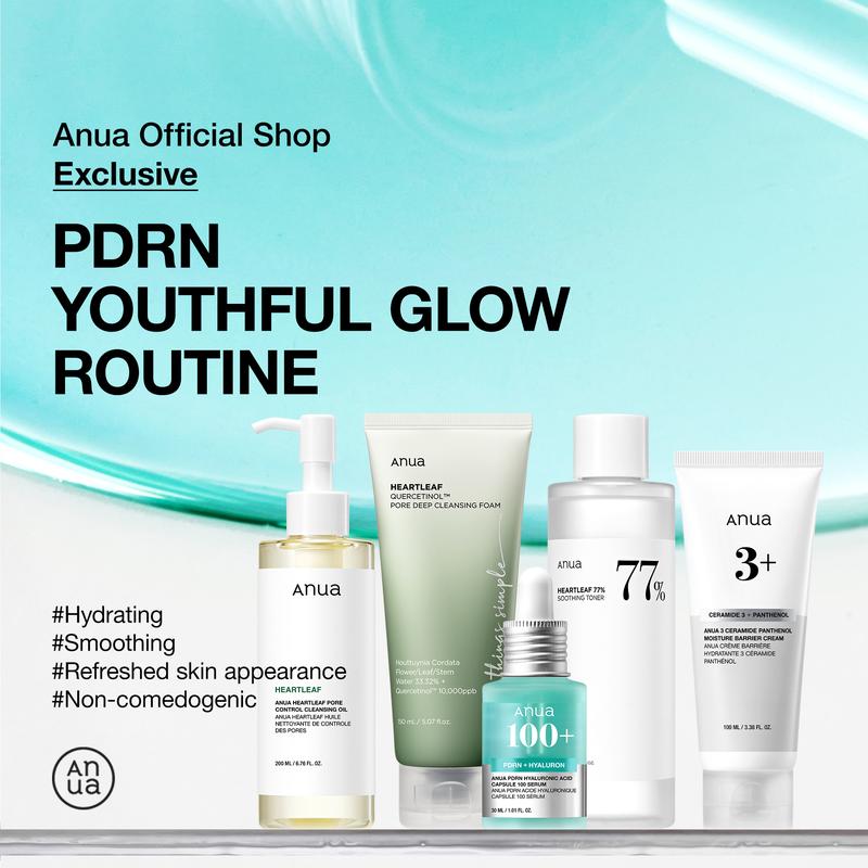 [Anua Official Shop] PDRN youthful glow routine for Winter | Facial cleanser, Layering toner, Hydrating Serum, Non Comedogenic, Moisturizer Skincare