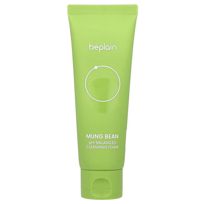 Beplain Mung Bean, pH Balanced Cleansing Foam , 2.7 fl oz (80 ml)