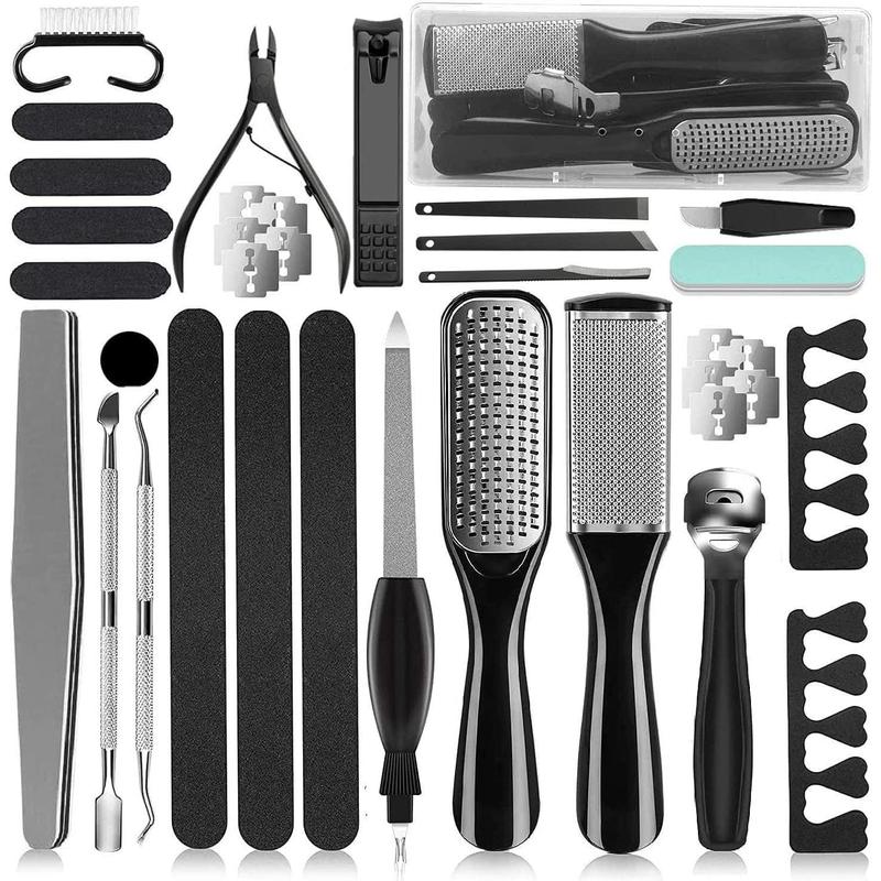 36 in 1 Pedicure Kit, Professional Pedicure Tools Foot Rasp Foot Dead Skin Remover for Home & Salon Care