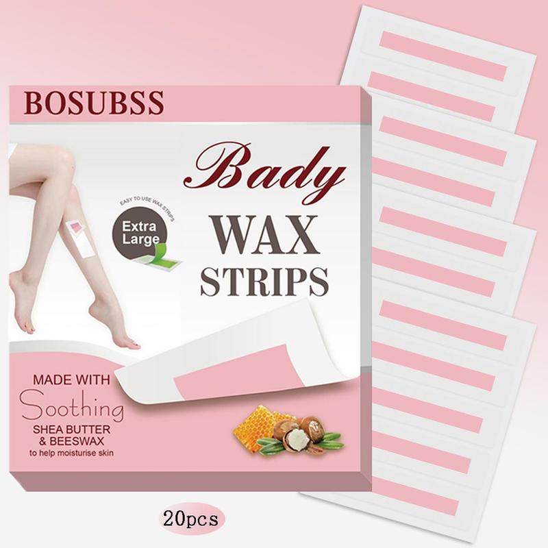 Body Wax Strips, 40pcs box Gentle Cleansing Hair Removal Wax Strips, Hair Removal Waxing Supplies for Arms, Legs, Underarms, Bikini and Face