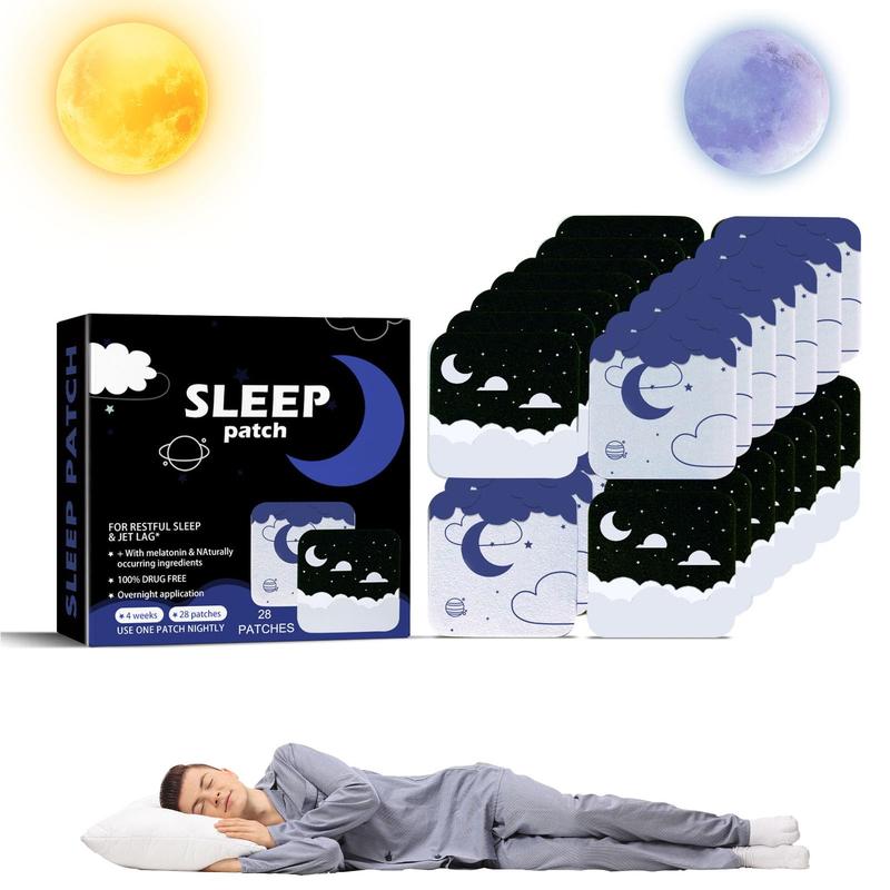 28PCS Sleep Patches for Deep Sleeping and Relieve Insomnia,Sleepy Stickers for Irritability and Anxiety,Scientific Formula Promote Sleep