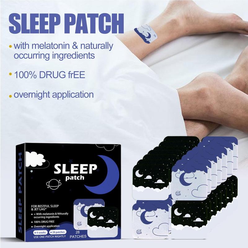 28PCS Sleep Patches for Deep Sleeping and Relieve Insomnia,Sleepy Stickers for Irritability and Anxiety,Scientific Formula Promote Sleep