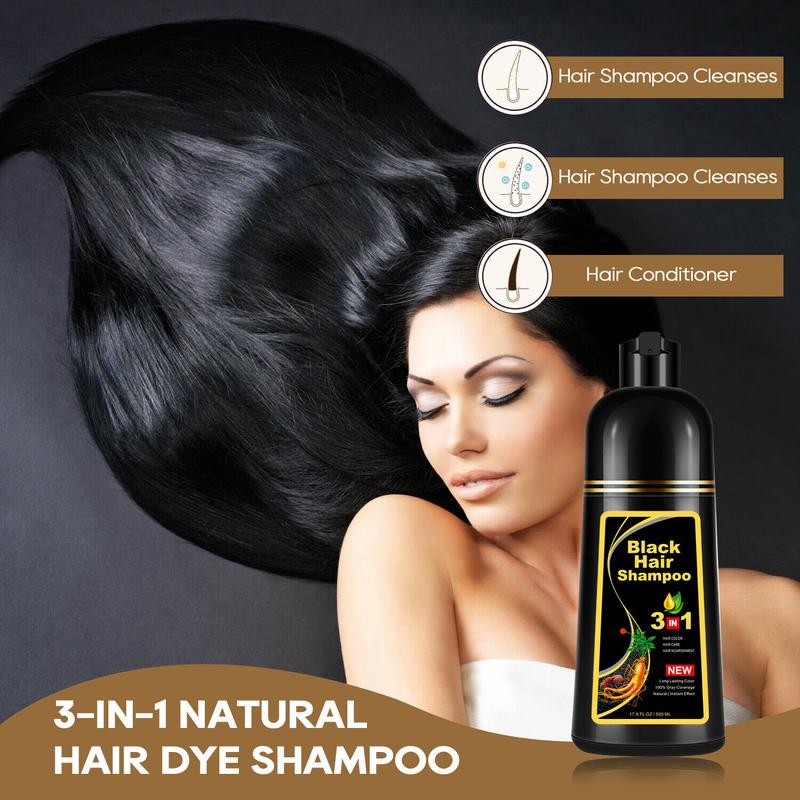 Hair Dye Shampoo 3 in 1 Hair Shampoo Instant Hair Dye Herbal Ingredients Haircare hair dye shampoo