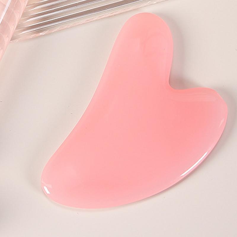 Facial Gua Sha Board, Heart Shaped Manual Face Relaxation Tool for Personal Skincare, Comfort Portable Skincare Tools for Home and Travel