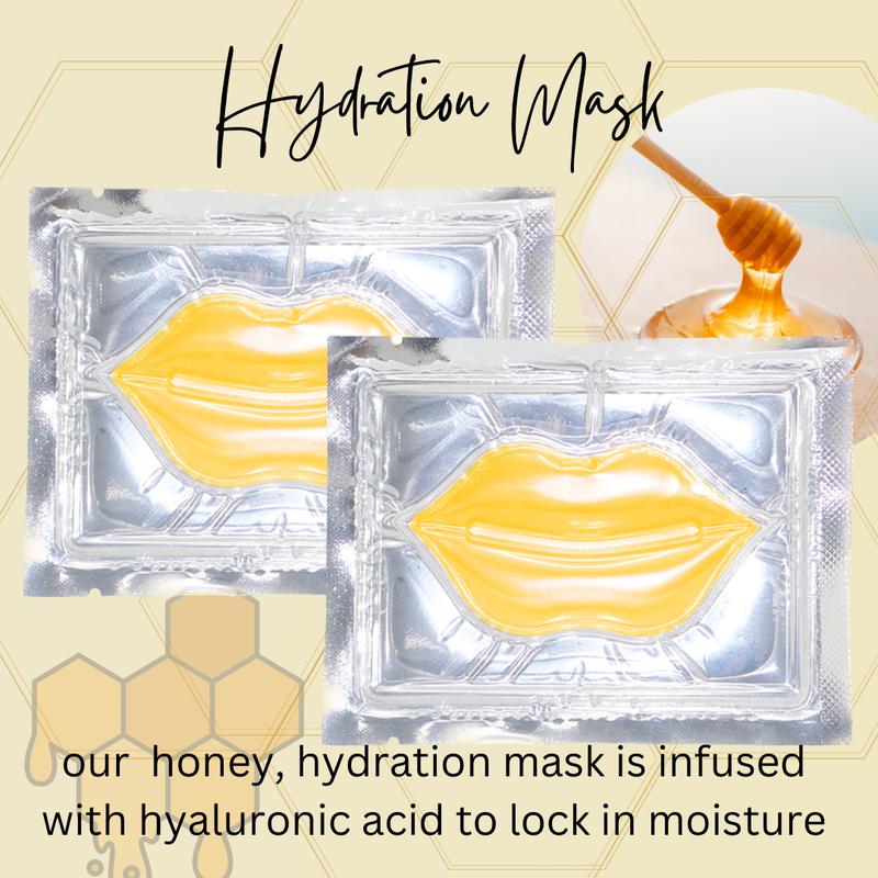 Four in one Lip care kit scent Watermelon,  Honey, and Cherry. Pack Lip Mask Exfoliate scrub Hydrating sheet mask Skincare Daily