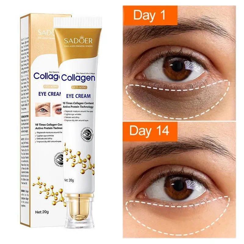 Instant Eye Bag Removal Cream Removal Wrinkles Firming Skin Collagen Fade Fine Lines Brighten Dark Circle Anti Puffiness