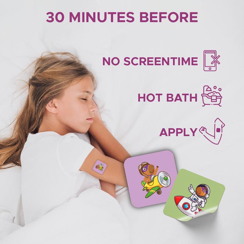 Aveela Sleep Patches for Kids with 2mg Melatonin - Natural Sleep Aid