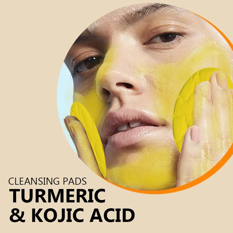 AMOCOCO Turmeric Cleansing Exfoliating Pads Facial Cleansing Skincare, cleansing, skin care, cleansing （40pcs） Turmeric Comfort Cleanser