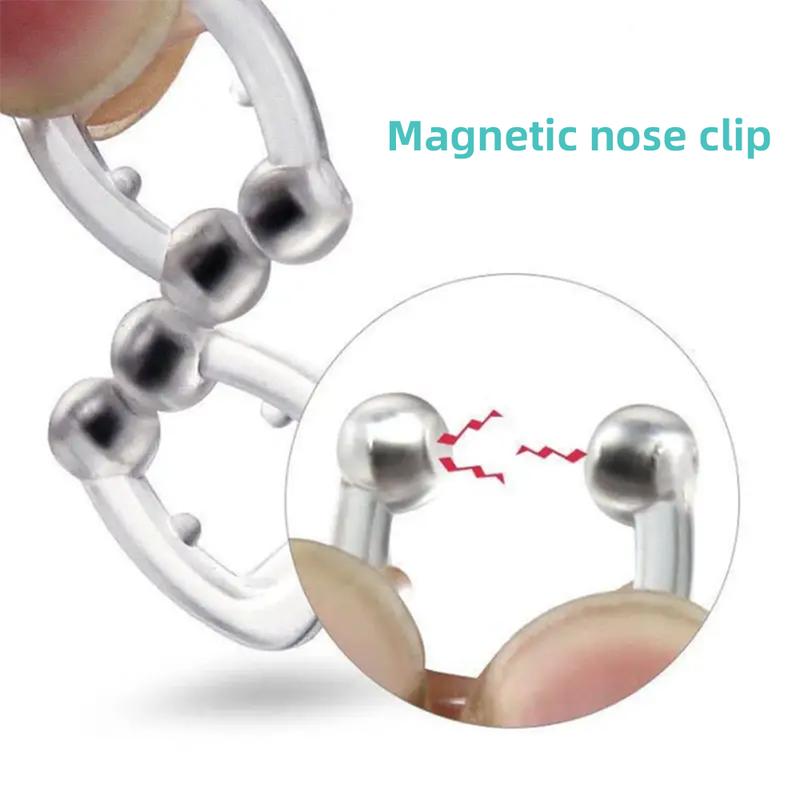 10 Packs Silicone Magnetic Anti Snoring Devices, Effective Stop Snoring Aid for Men Women, Nose Clip for Sleep Snooze Solution