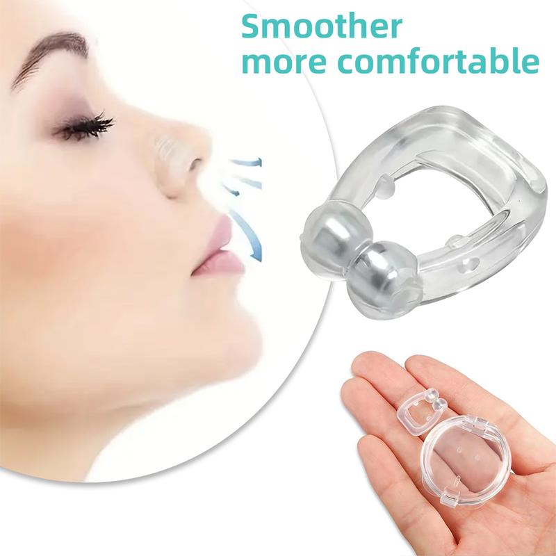 10 Packs Silicone Magnetic Anti Snoring Devices, Effective Stop Snoring Aid for Men Women, Nose Clip for Sleep Snooze Solution