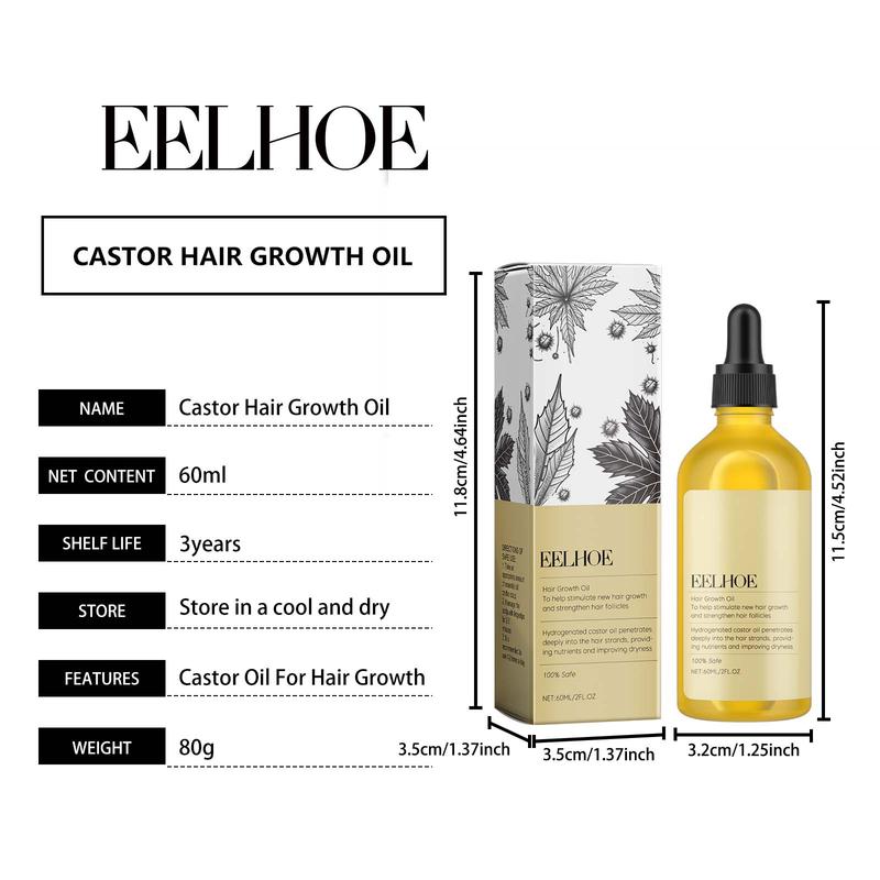 EELHOE Veganic Natural Hair Growth Organic Rosemary Oil for Dry Damaged Hair and Growth Thin Hair. Haircare Nourishing Comfort