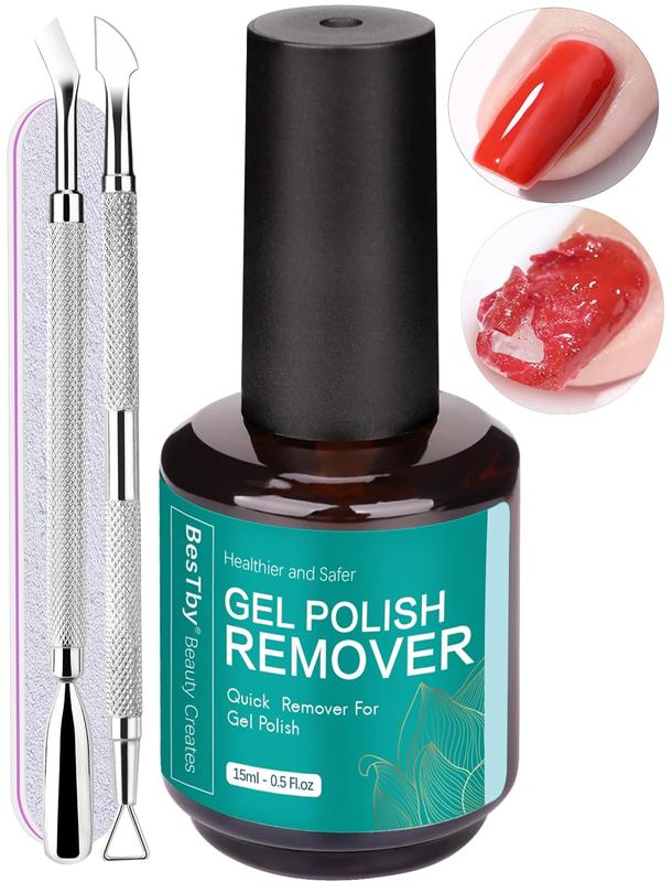 Professional Gel Polish Remover with Tools for Quick and Easy Removal - Perfect for Home Use - Manicure, Nail Care Kit Nail Polish