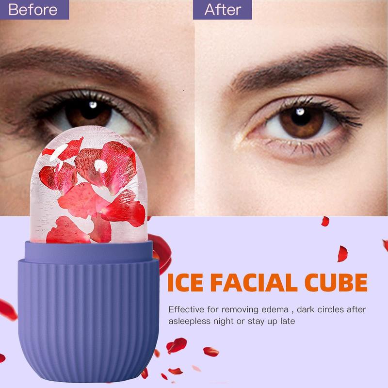 Christmas Ice Cube Face Mask, Silicone Ice Cube Face Mask, Face Mask Ice Cube, Facial Skin Care Tool for Women & Men, Summer Gift