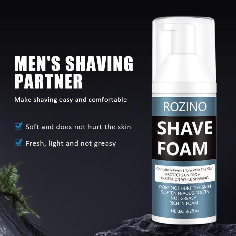 60ml Shave Foam, Gentle & Smooth Shaving Cream, Comfort & Lightweight Shaving Cream, Shaving Foam for Men