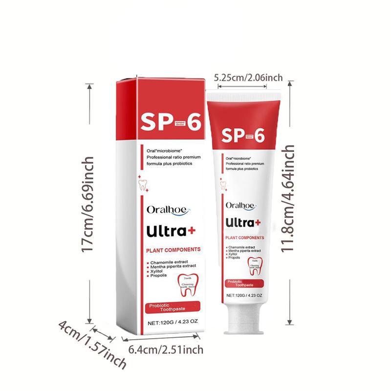 SP-6 red toothpaste, containing peppermint extract, to meet your daily use, 120g each