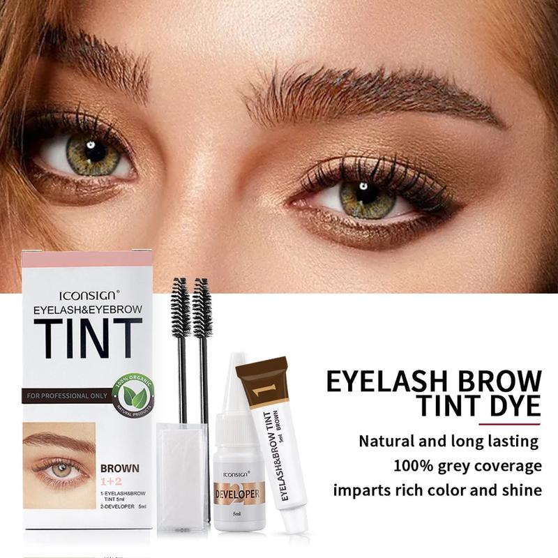 ICONSIGN Eyelash Eyebrow Dye Tint Kit Brow Enhancer Mascara Lift Tinting Tattoo Eyes Makeup Tools Cream Cosmetic