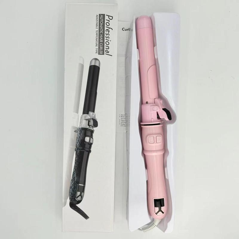 Rotating Curling Iron for Beach Waves, Portable Electric Hair Curler for Christmas Gift, Christmas 2024 1.1 Inch Hair Curling Wand for Long Short Hair, Winter & New Year Gift, Stocking Fillers, Winter Essentials