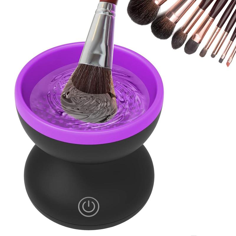 USB Powered Electric Makeup Brush Cleaner, Portable Rechargeable Molded Brush Cleaning Machine, Makeup Brush Cleaning Tool, Summer Gift