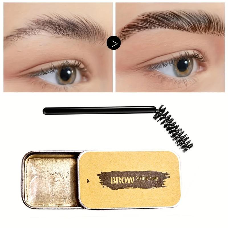 Eyebrow Gel with Brush, 4 Counts Long Lasting Eyebrow Gel, Waterproof Eyebrow Styling Gel, Eye Brow Makeup Tool for Women