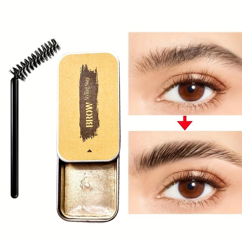 Eyebrow Gel with Brush, 4 Counts Long Lasting Eyebrow Gel, Waterproof Eyebrow Styling Gel, Eye Brow Makeup Tool for Women