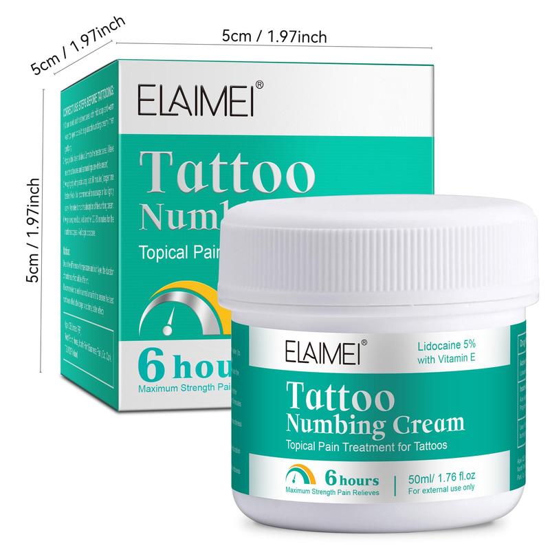 Tattoo Numbing Cream, 1 2 Counts Tattoo Care Cream, Tattoo Aftercare Balm, Personal Care Product for All Skin Types