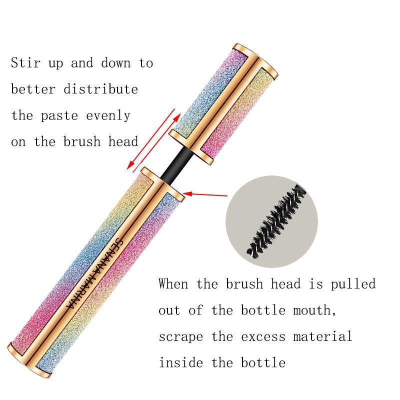 Eyelash Mascara Cosmetic Eyelash Extensions, 4D Long Lasting Waterproof Lengthening Thickening & Curling Mascara, Eye Makeup for Girls & Women, Christmas Gift