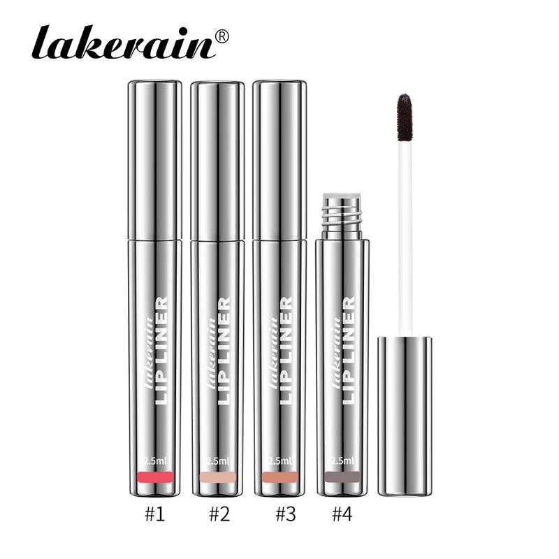 Long Lasting Lip Stain Liner, 4 Counts, Natural Peel Off Lip Stain, Matte Tattoo Lip Liner Stain Peel Off, Women's Lip Liner Makeup,  Peel Off Lip Stain Liner waterproof lip