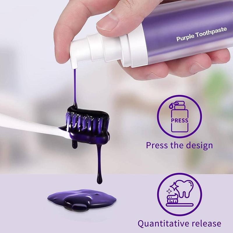 AN Purple Toothpaste Brightening,  Toothpaste for Adults, Color Correcting Toothpaste for Tooth Stain Removal