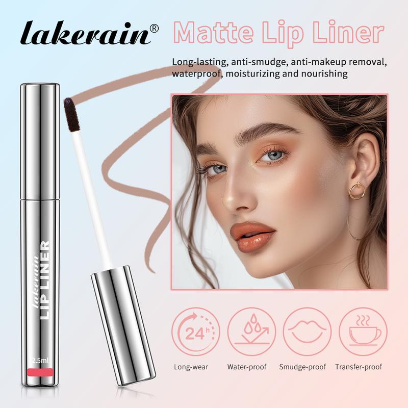 Long Lasting Lip Stain Liner, 4 Counts, Natural Peel Off Lip Stain, Matte Tattoo Lip Liner Stain Peel Off, Women's Lip Liner Makeup,  Peel Off Lip Stain Liner waterproof lip