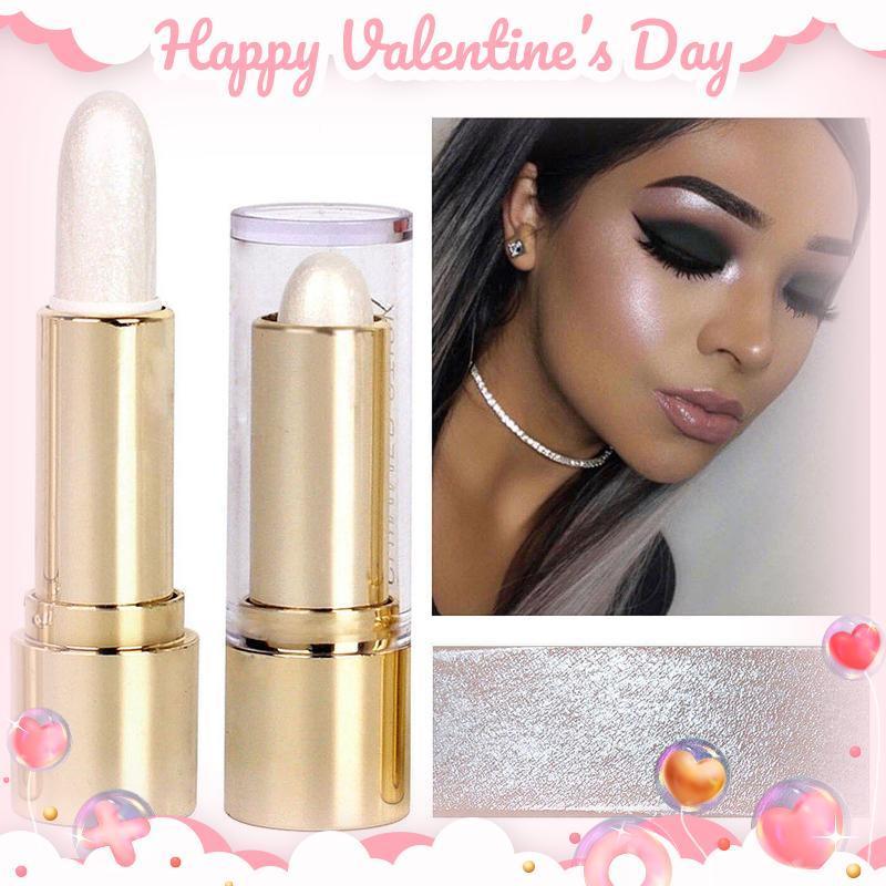 Cosmetic Shimmer Stick, Highlighter Stick, Long Lasting Glitter Makeup Pen, Eye Brightener High-gloss Eyeshadow Pen, Lying Silkworm Eye Brightener Stick