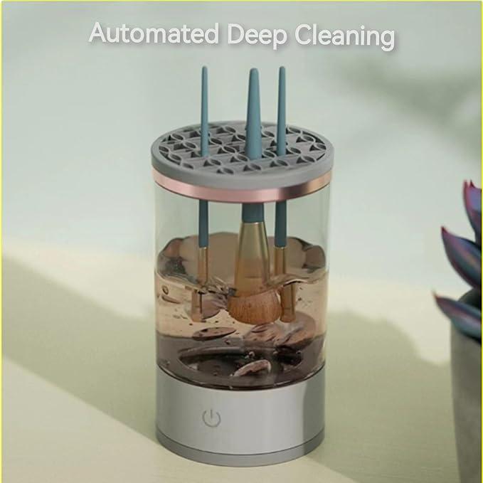 electric makeup brush cleaner 3 in 1 automatic cleaning machine makeup brush cleaning tool for all sizes christmas gift for woman Cosmetic Cleansing